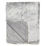 John Lewis Modacrylic Faux Fur Throw Bedspread - Grey - L200 x W150cm