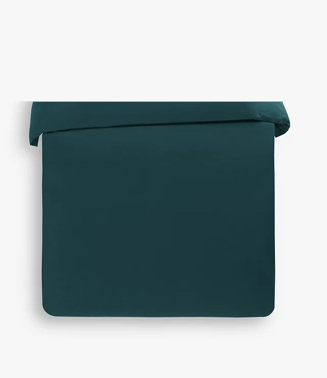 John Lewis Soft & Silky Egyptian Cotton Super King Duvet Cover - Dark Teal - Kazoop 