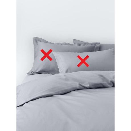 John Lewis Egyptian 800 Thread Count Duvet Cover Super King - Cool Grey