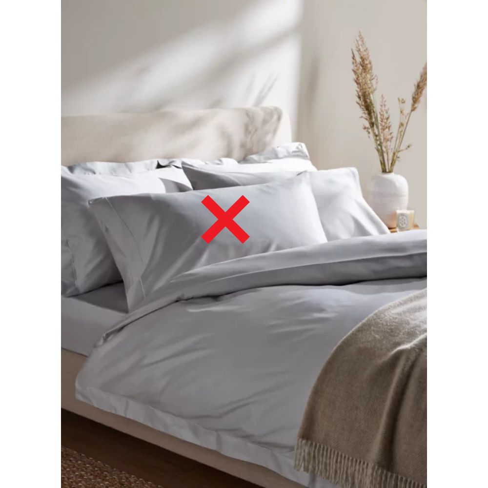 John Lewis Egyptian 800 Thread Count Duvet Cover Super King - Cool Grey