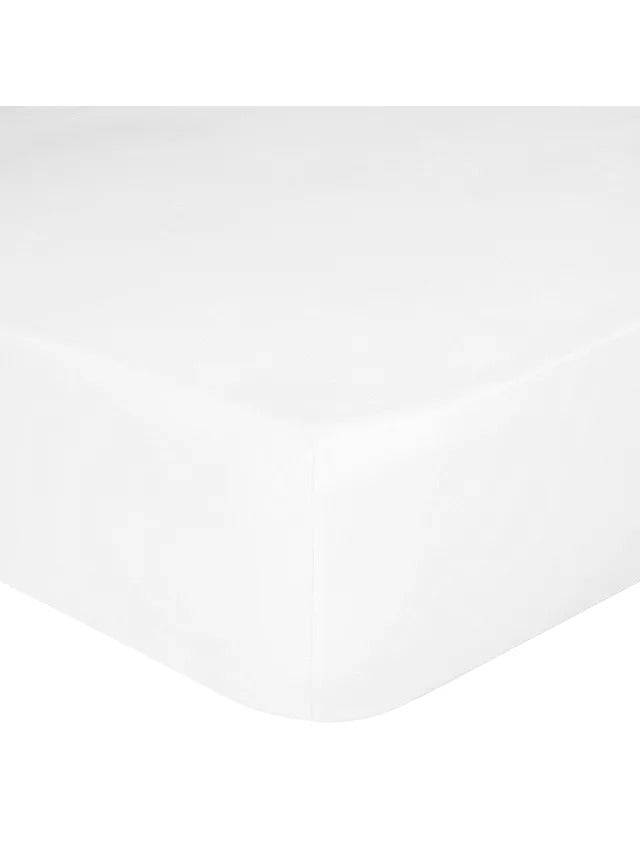 John Lewis 1000 Thread Count Egyptian Cotton Flat Sheet White - King Size - Kazoop 