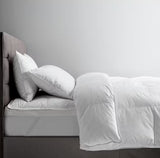 John Lewis Duck Feather & Down Dual Layer White Mattress Topper - Double