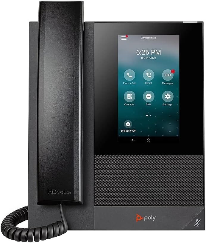 Poly CCX 400 Colour Touchscreen LCD Open SIP Desktop Business Media Phone
