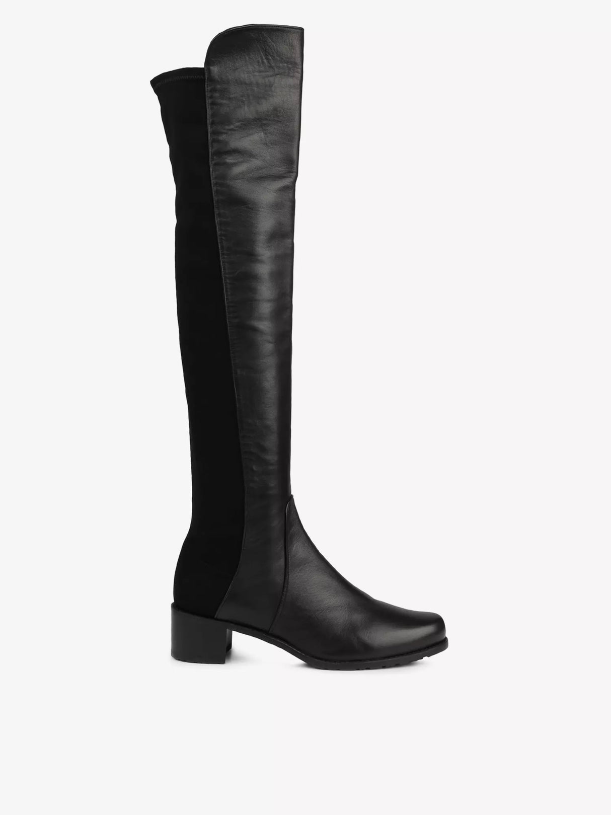 Stuart Weitzman Reserve Women's Stretch-Back Leather Boots - Black - UK 5.5