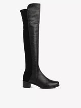 Stuart Weitzman Reserve Women's Stretch-Back Leather Boots - Black - UK 5.5