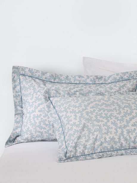 John Lewis x Sanderson Truffle BCI Cotton Super King Duvet Cover Set - Blue