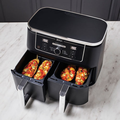 Ninja Foodi Max AF400UK 9.5L Dual-Zone Air Fryer 2470W - Black - Kazoop 