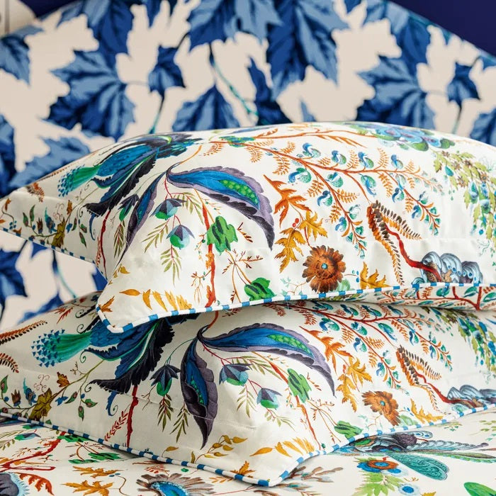 Harlequin X Sophie Robinson Floral Blue Cotton Duvet Cover Set - Double