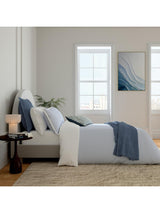Bedeck of Belfast Demi King Cotton Duvet Cover Set H220 x W230 - White/Multi