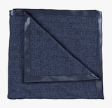Bedeck of Belfast Freya 100% Wool Throw 200 x 150cm - Midnight Blue - Kazoop 