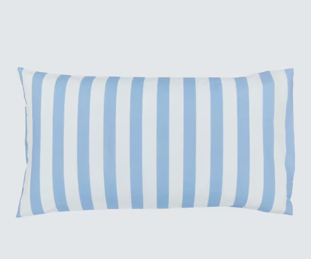 Burleigh x Bedeck Arden Blue Floral Striped Duvet Cover Set - Super King