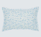 Burleigh x Bedeck Arden Blue Floral Striped Duvet Cover Set - Super King