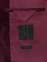 John Lewis Men's Slim Fit Single Breasted Cotton Velvet Blazer - Grape 40R