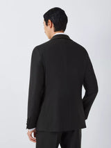 John Lewis Men's Black Basket Weave Regular Shawl Collar Dinner Jacket - 46S