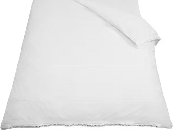 John Lewis Crisp & Fresh Antique Cotton White Duvet Cover - Super Kingsize