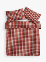 John Lewis Rubin Brush Check Cotton Duvet Cover Set - Super King - Multi