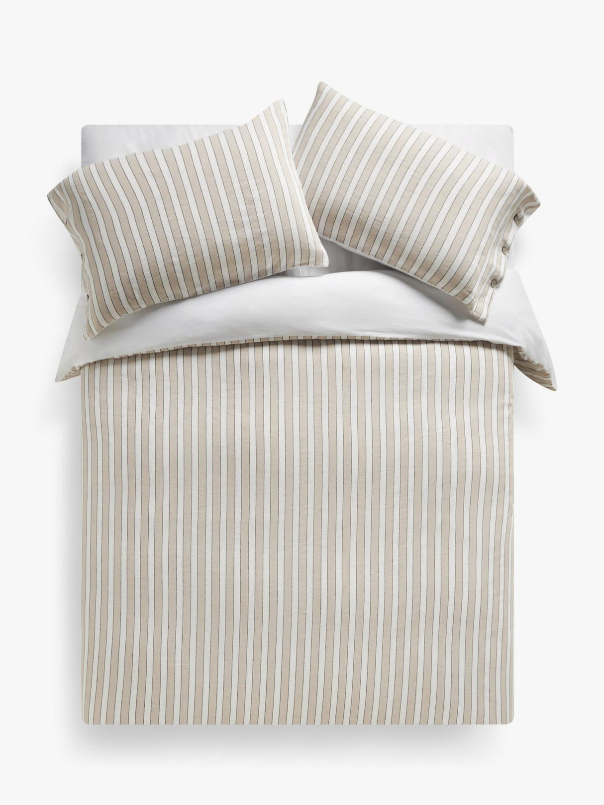 John Lewis Olney 200TC Cotton/Linen Blend Super King Duvet Cover - Multi