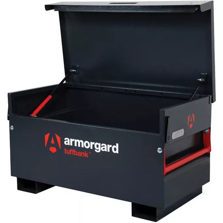 Armorgard Tuffbank Storage Tool Safe Site Box - Black - Kazoop 