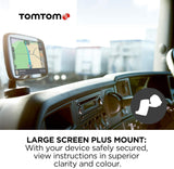 TomTom Truck Sat Nav GO 620 with European Maps for Large Vehicles - Black