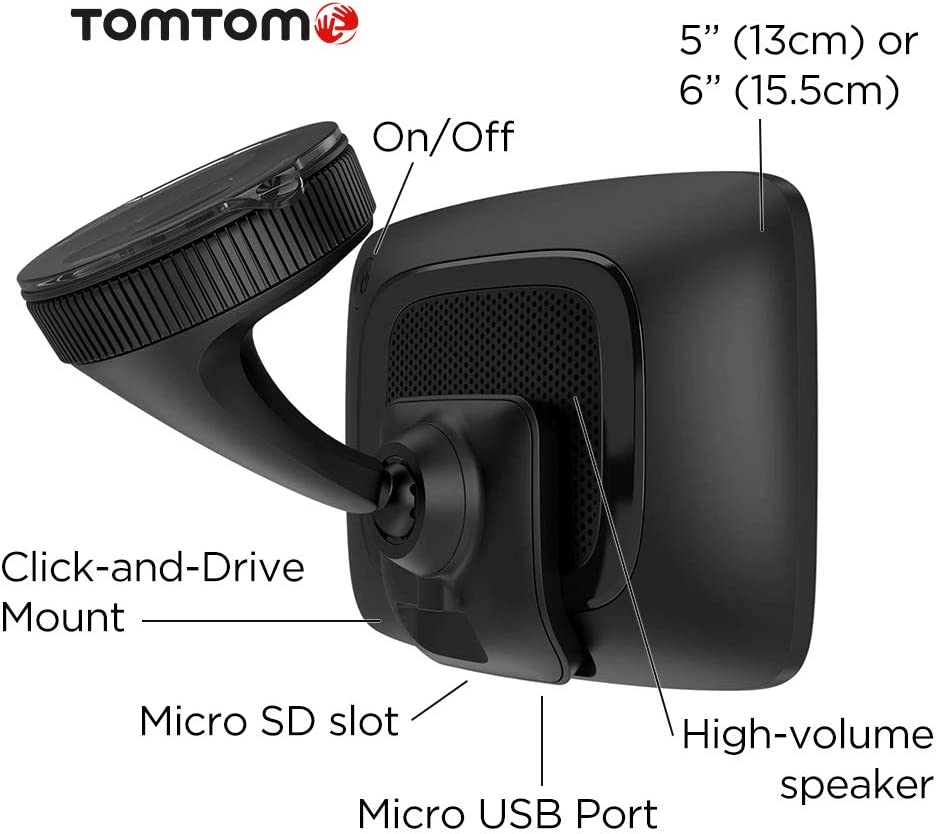 TomTom GO Essential GPS 6 Inch Car Sat Nav - Full Europe Maps - Black - Kazoop 