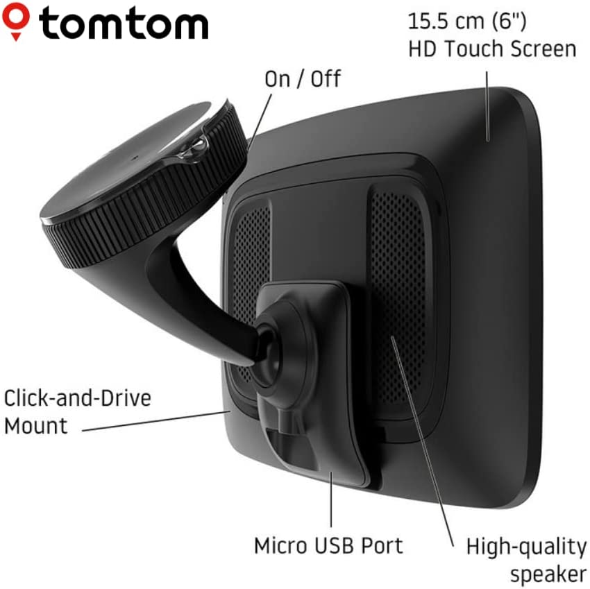 TomTom GO Discover 7" Car Sat Nav with World Maps - Black - Kazoop 