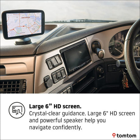 TomTom GO Expert Truck Sat Nav 6" World Maps - Black - Kazoop 