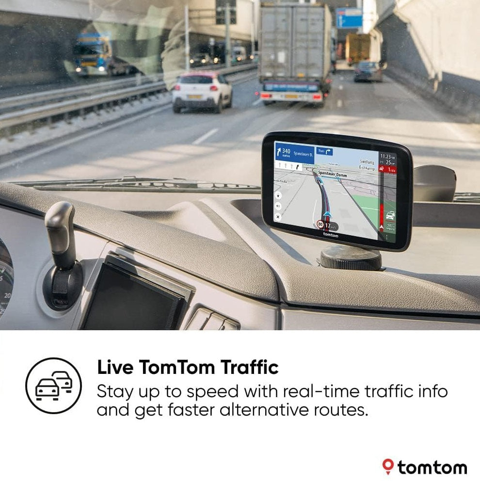 TomTom GO Expert Plus Premium Pack Truck & HGV 7'' Sat Nav - Black - Kazoop 
