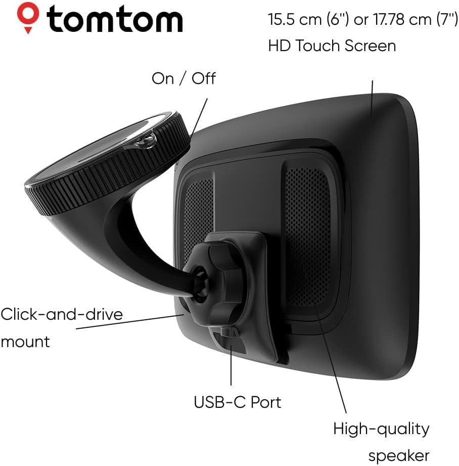 TomTom GO Expert Plus Premium Pack Truck & HGV 7'' Sat Nav - Black - Kazoop 