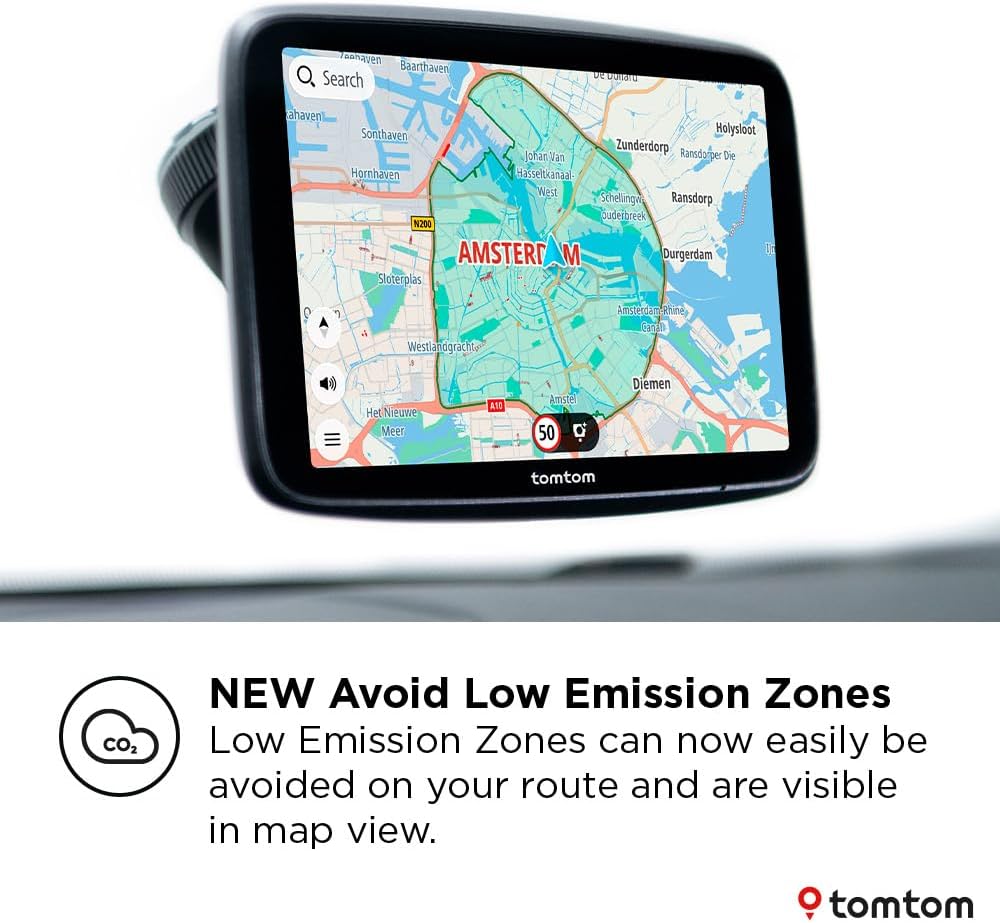 TomTom GO Superior 7'' HD Touchscreen Car Sat Nav - World Maps - Kazoop 