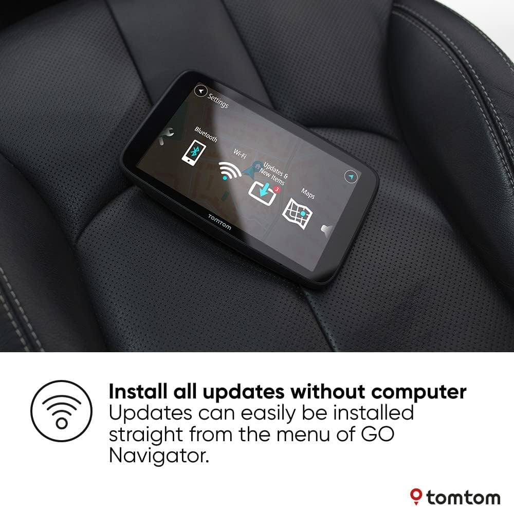 TomTom GO Navigator 6 inch Touchscreen Car Sat Nav Worldwide Maps - Black - Kazoop 