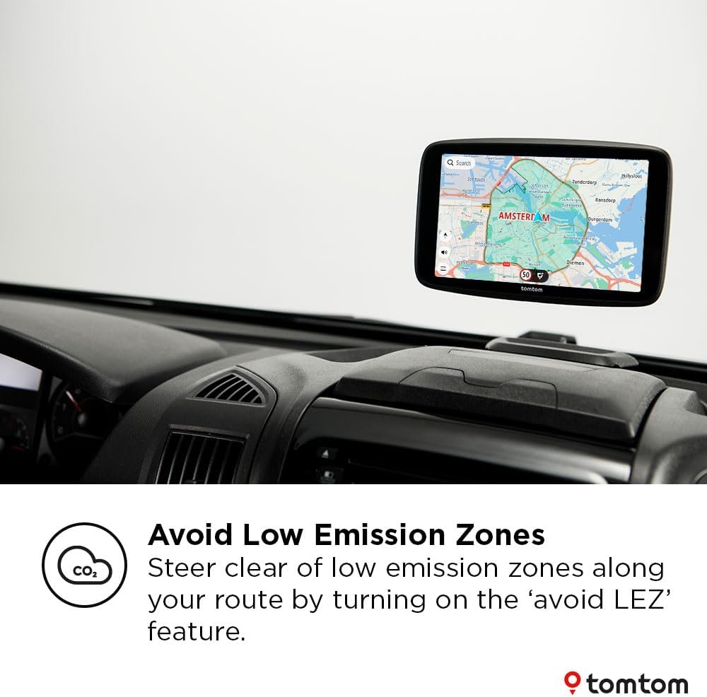 TomTom GO Camper Max 2nd Gen Campervan & Caravan 7'' Sat Nav - World Maps