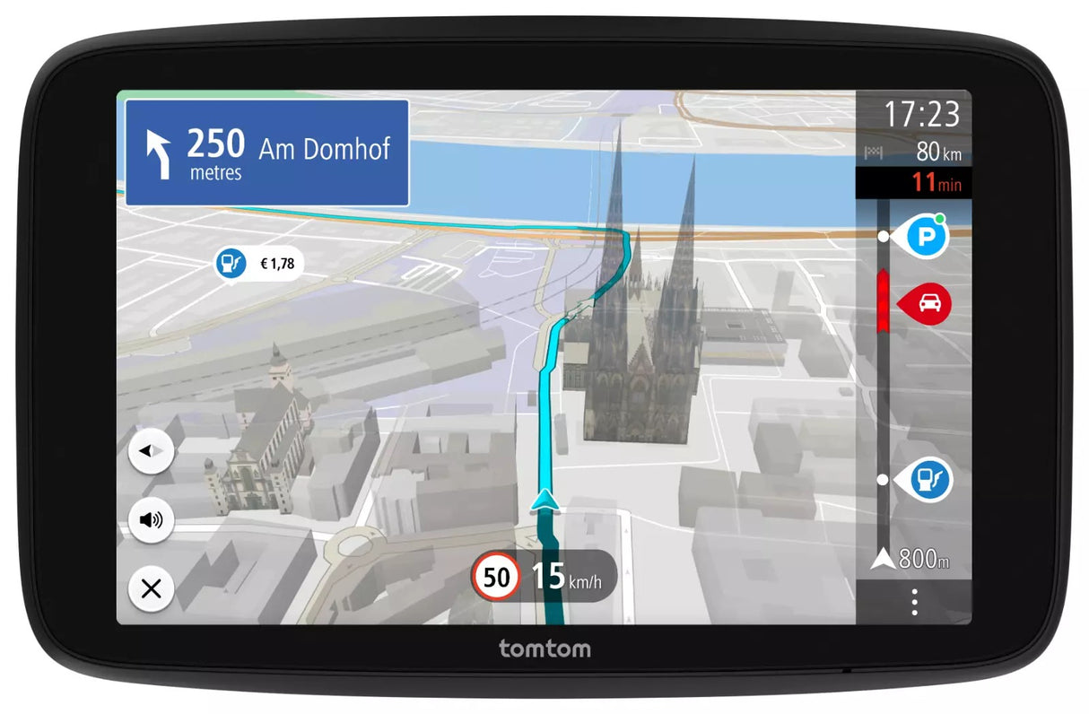 TomTom GO Navigator 7" Car Navigation Screen Real-Time Traffic Europe Maps