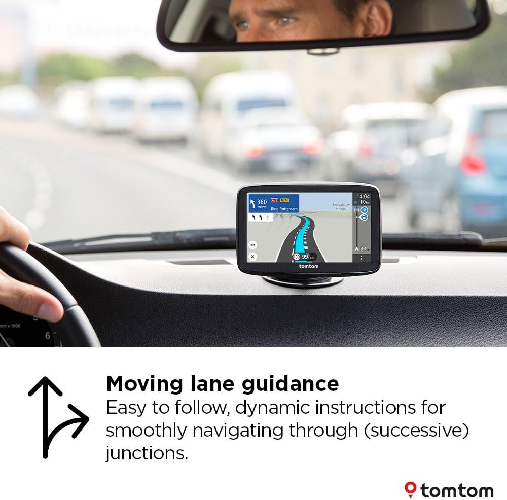 TomTom GO Classic 5'' 2nd Gen 4YF5.001.00 UK/ROI & EU Maps Sat Nav - Black