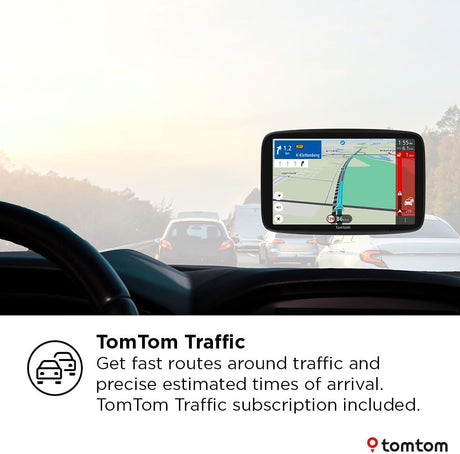 TomTom GO Navigator 2nd Gen Europe Maps Wi-Fi 6" Car GPS Sat Nav - Black