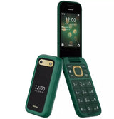 Nokia 2660 2.8'' 4G Flip Mobile Phone 128MB Dual SIM-Free Unlocked - Green - Kazoop 