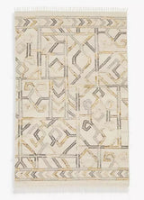 John Lewis Layla Geometric Wool Blend Rug L240 x W170cm - Turmeric