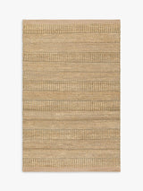 John Lewis Hand Woven Rectangular Jute Grained Rug L240 x W170 cm - Green