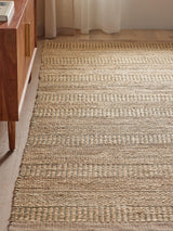John Lewis Hand Woven Rectangular Jute Grained Rug L240 x W170 cm - Green