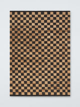 John Lewis Checkerboard Hand Woven Rectangle Pure Jute Rug Cocoa 240 x 170cm