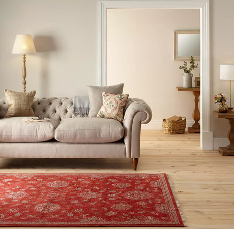 John Lewis Kabir Goby Traditional Wool Rug L235 x W170cm - Crimson - Kazoop 