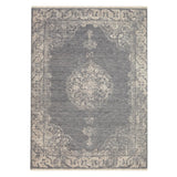 John Lewis Kabir Medallion Machine-made Rectangular Rug Grey L235 x W170cm
