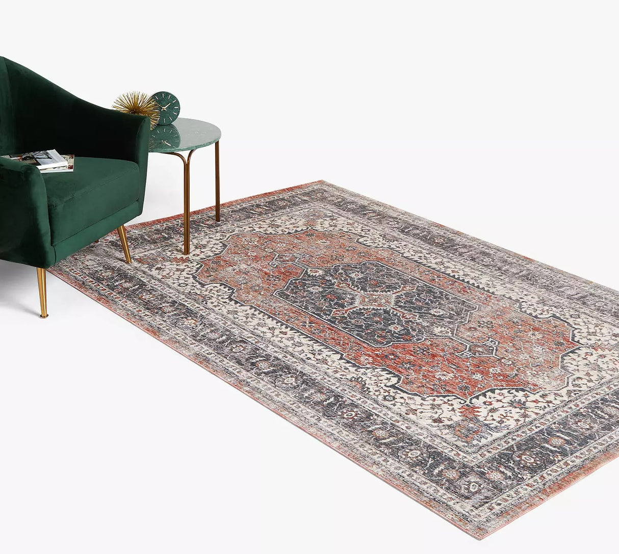 John Lewis & Partners Medallion Traditional Rug L230 x W160 cm - Red
