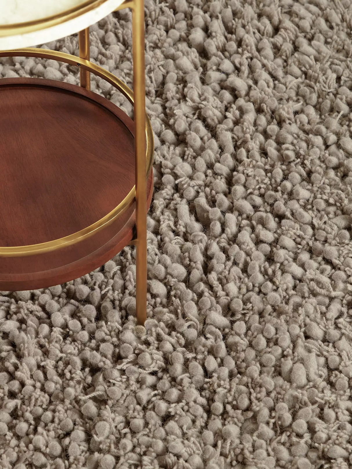 John Lewis & Partners Darwin Hand-Tufted Wool Rug L180 x W120cm - Mole - Kazoop 