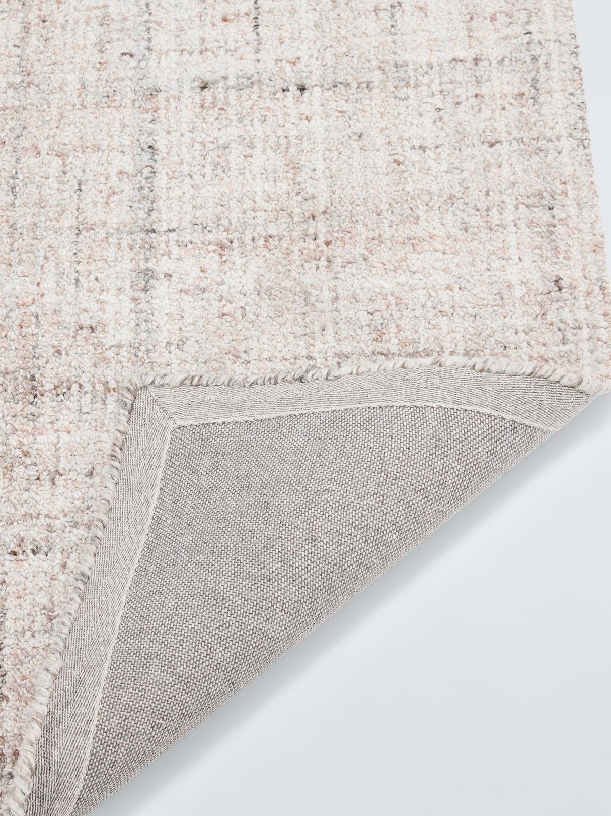 John Lewis Orkney Loop Pile Polyester Rectangular Rug Putty - L240 x W170cm