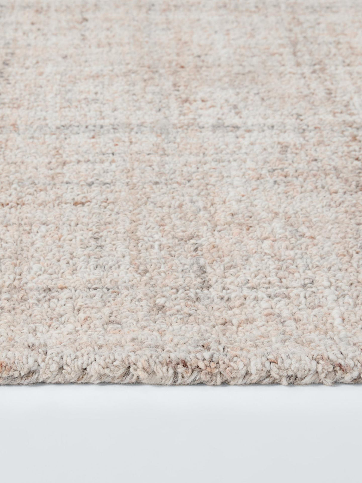John Lewis Orkney Loop Pile Polyester Rectangular Rug Putty - L240 x W170cm