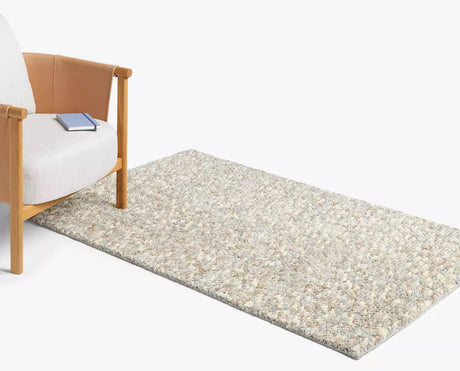 John Lewis & Partners Jelly Beans Wool Rug L180 x W120cm - Natural - Kazoop 