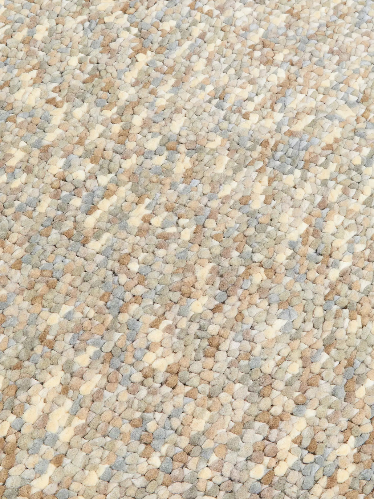 John Lewis & Partners Jelly Beans Wool Rug L180 x W120cm - Natural - Kazoop 