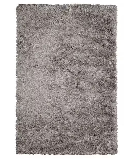 John Lewis Rhapsody Wool Blend Rectangular Shaggy Rug 290 x 200cm - Silver