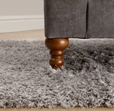 John Lewis Rhapsody Wool Blend Rectangular Shaggy Rug 290 x 200cm - Silver