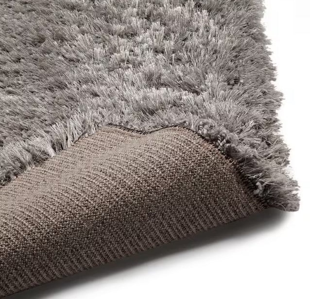 John Lewis Rhapsody Wool Blend Rectangular Shaggy Rug 290 x 200cm - Silver